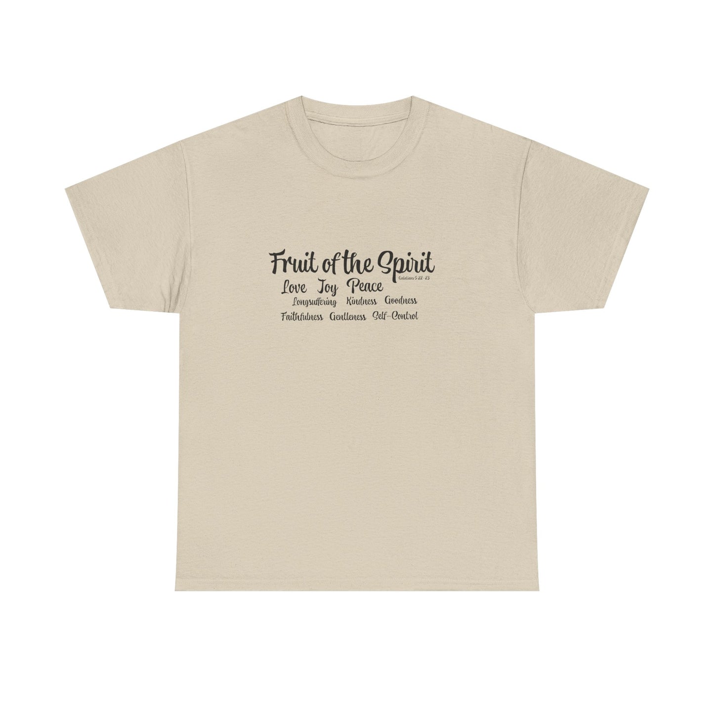 Unisex Heavy Cotton Tee Words Fruit of the Spirit