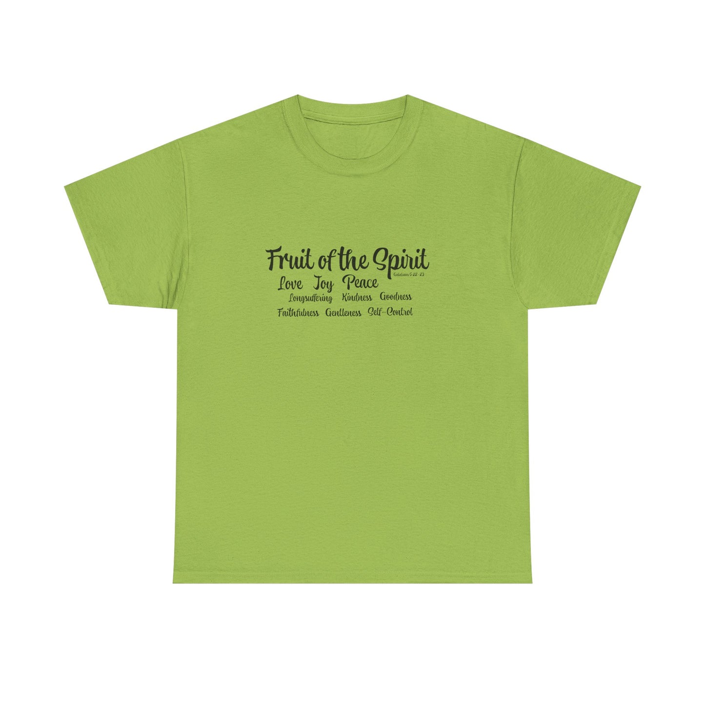 Unisex Heavy Cotton Tee Words Fruit of the Spirit