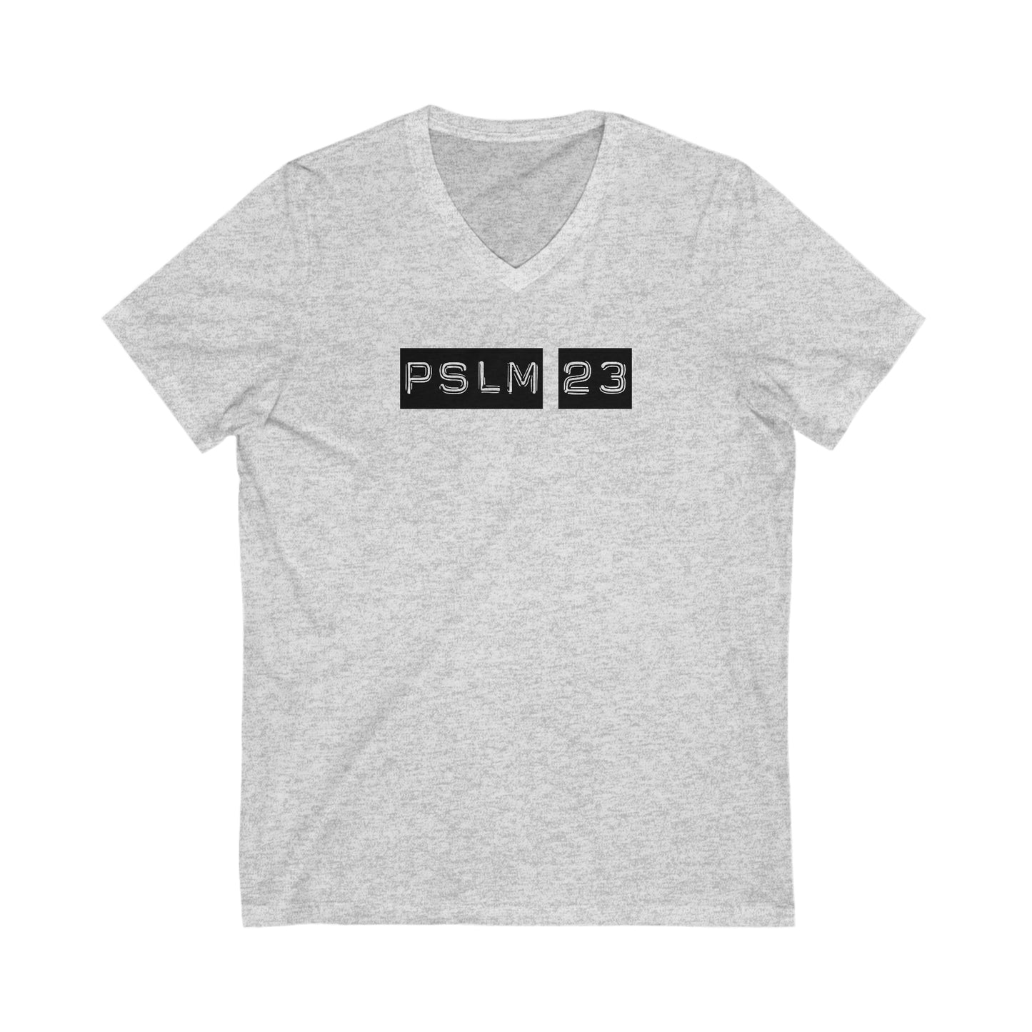 Unisex Jersey Short Sleeve V-Neck Tee - The Lord is my Shepherd
