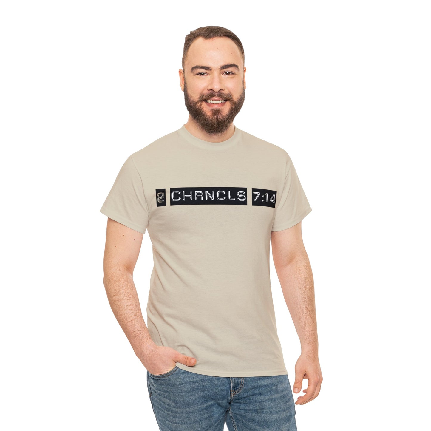 Unisex Heavy Cotton Tee - Be Humble and Pray