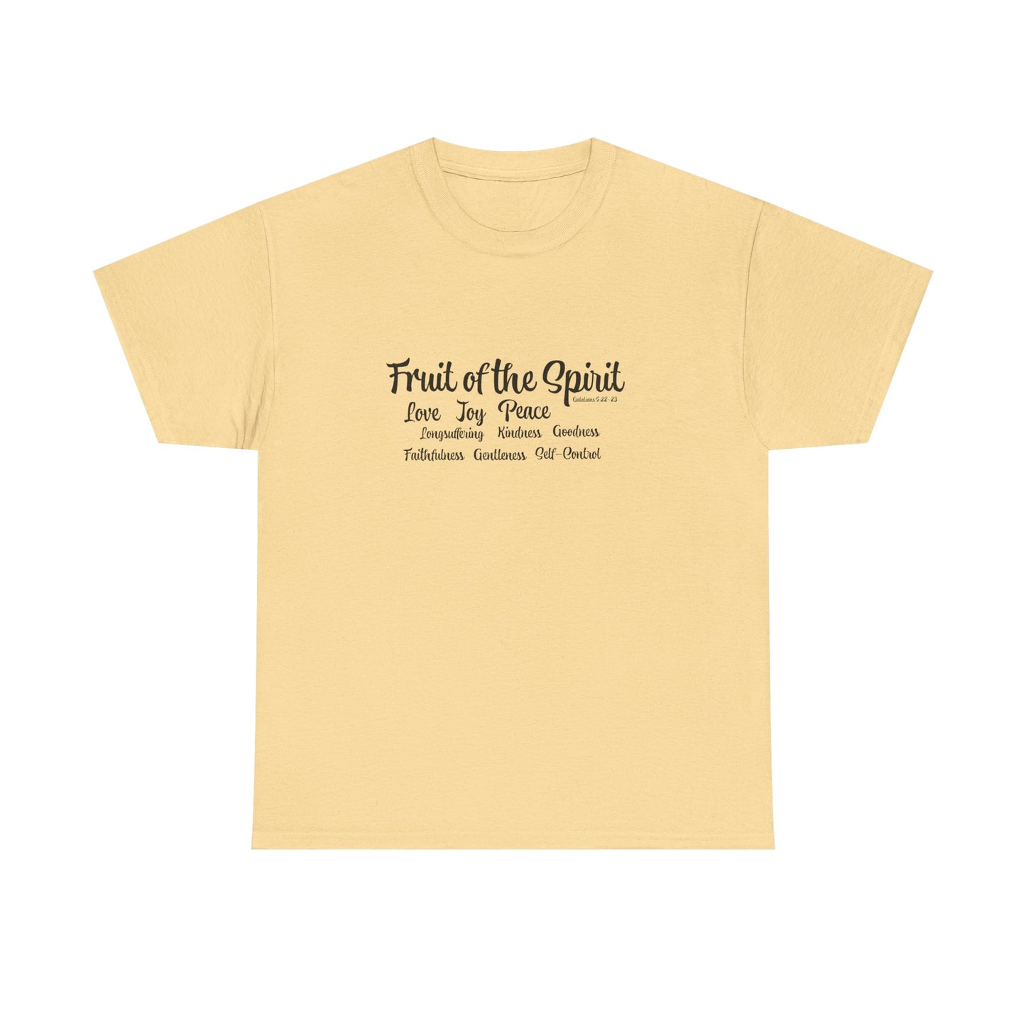 Unisex Heavy Cotton Tee Words Fruit of the Spirit