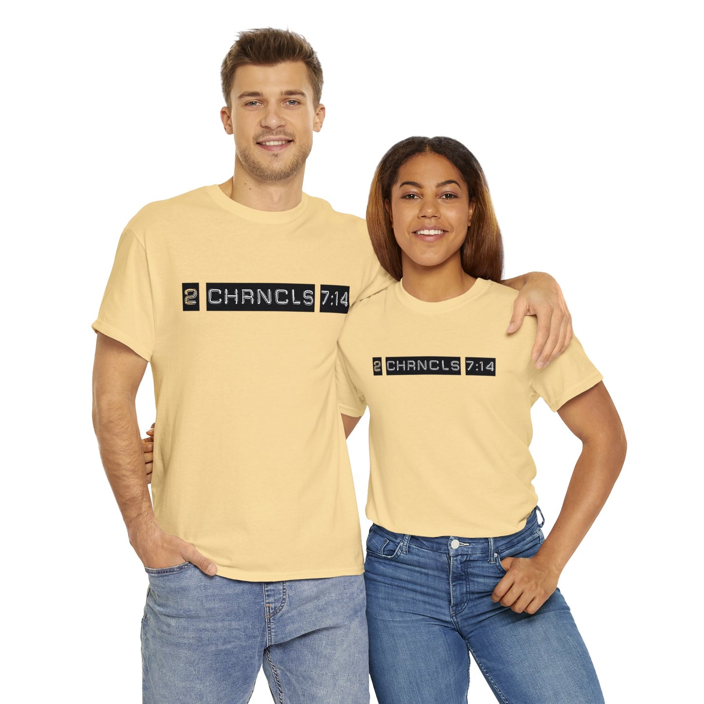 Unisex Heavy Cotton Tee - Be Humble and Pray