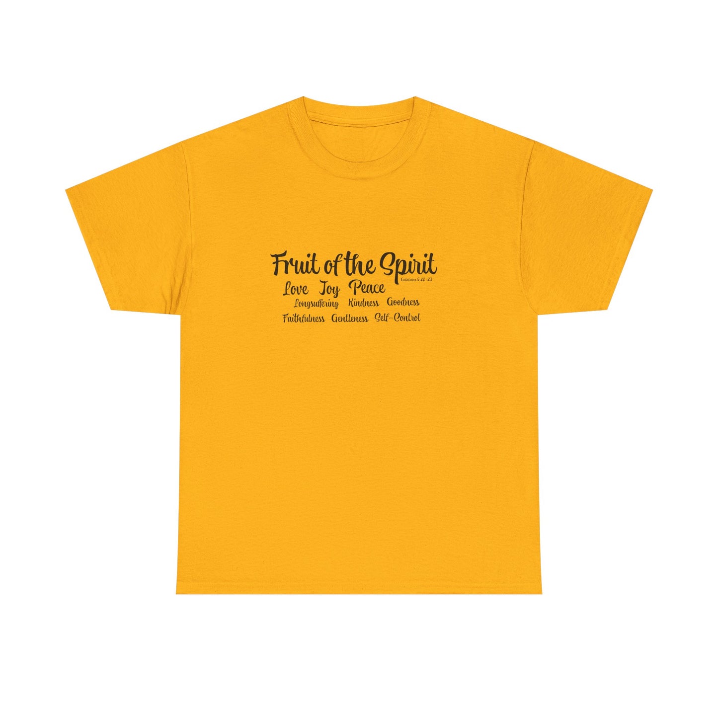 Unisex Heavy Cotton Tee Words Fruit of the Spirit