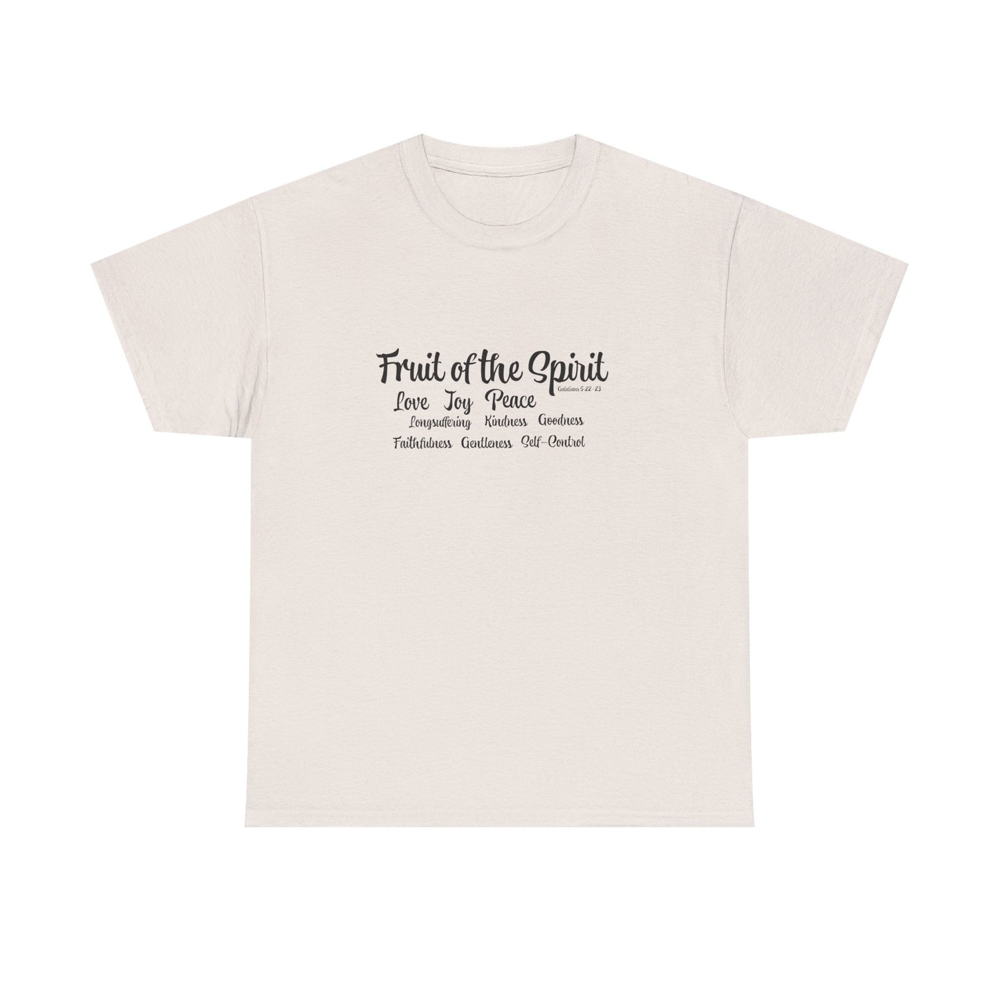 Unisex Heavy Cotton Tee Words Fruit of the Spirit