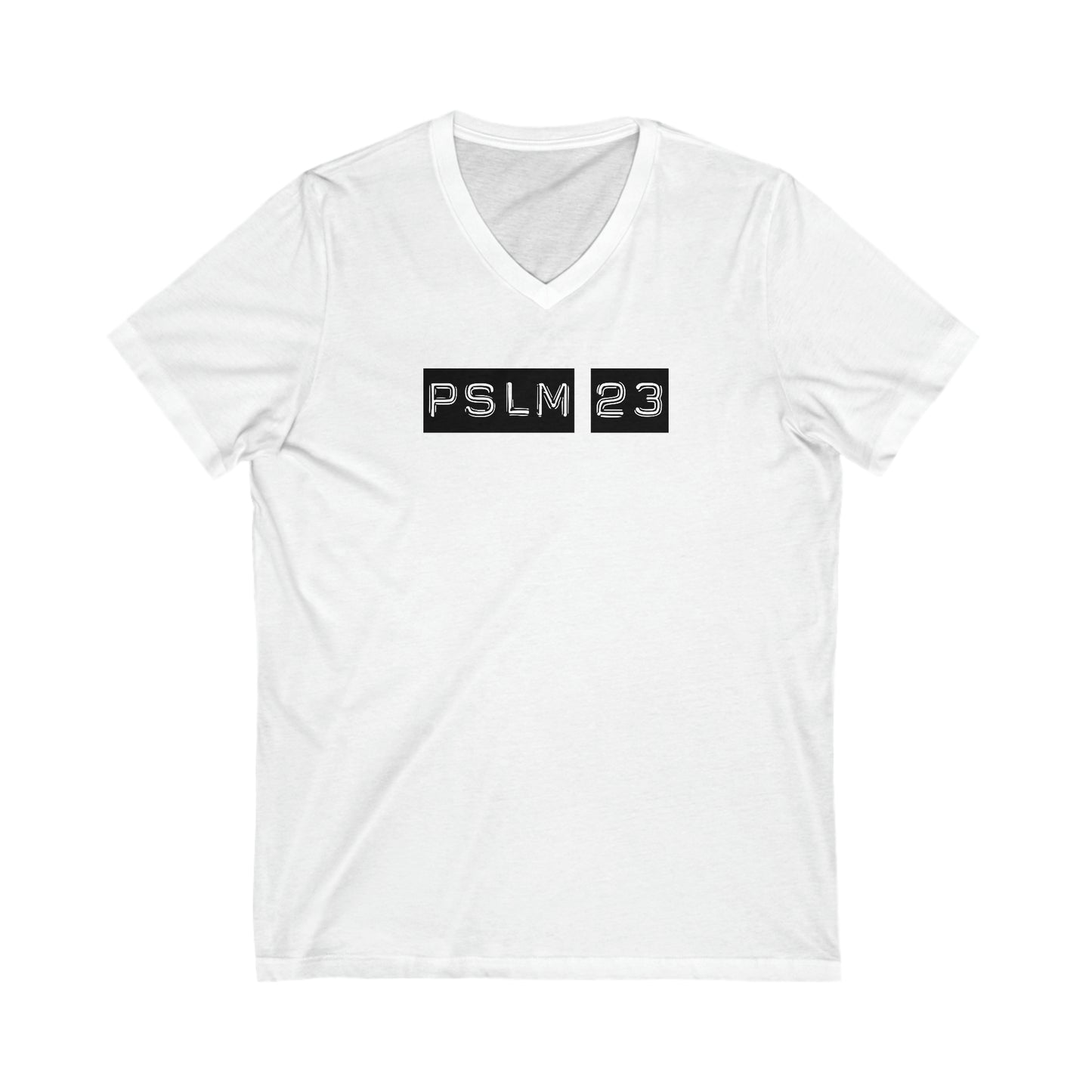 Unisex Jersey Short Sleeve V-Neck Tee - The Lord is my Shepherd