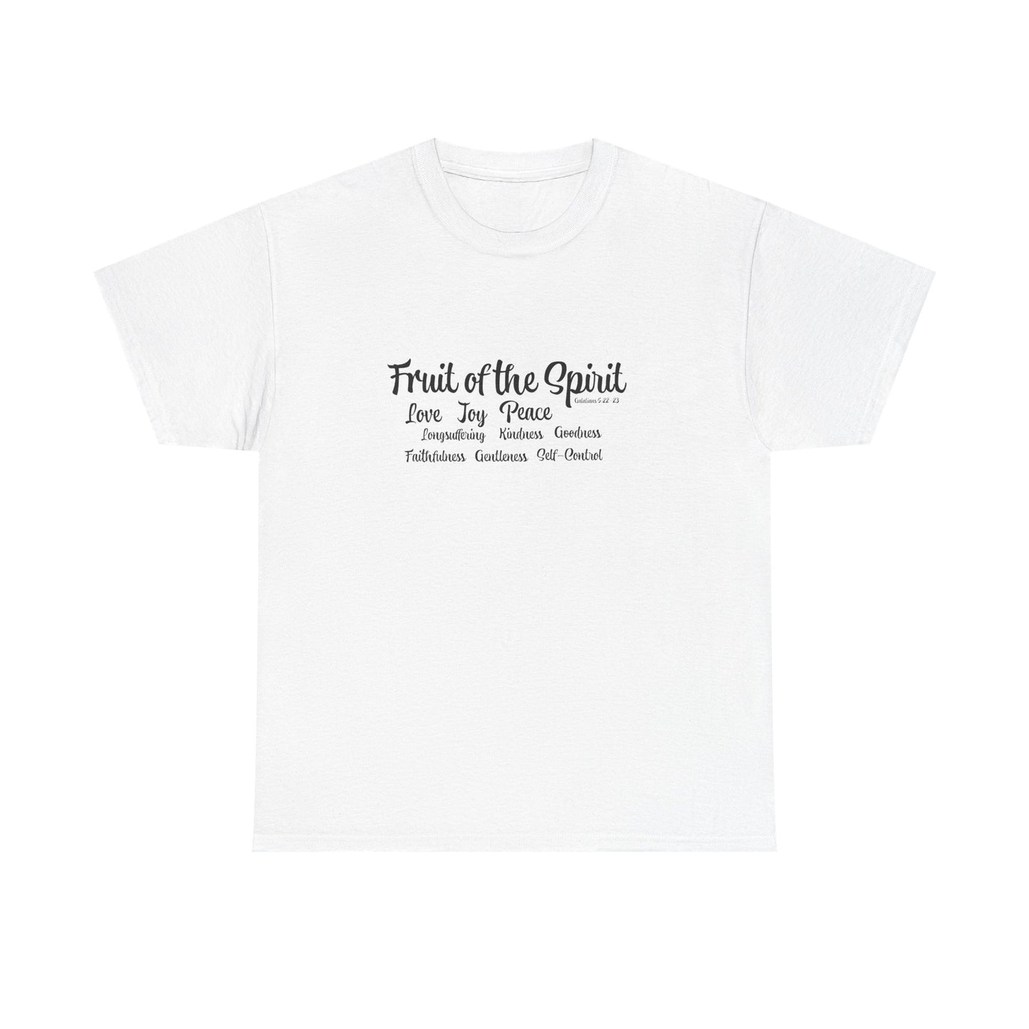 Unisex Heavy Cotton Tee Words Fruit of the Spirit