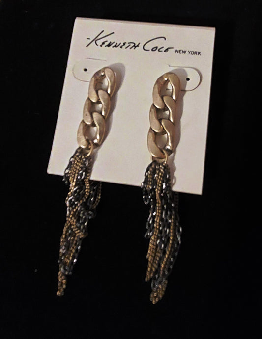 Z Fashion Jewelry Kenneth Cole New York Gold Pierced Earrings